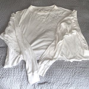 Cropped white long sleeve from American Eagle